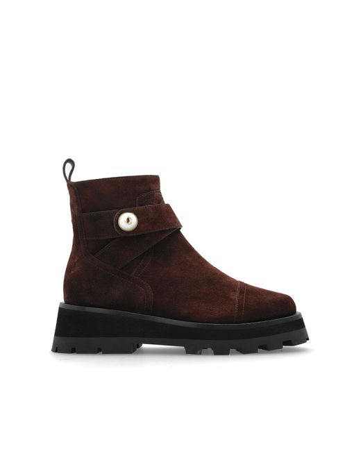 Jimmy Choo Brown 'Meena' Ankle Boots