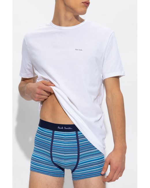 Paul Smith White Logo T-Shirt 3-Pack for men