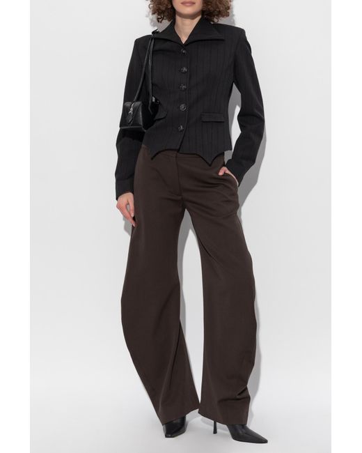 AVAVAV Black Pinstripe Blazer