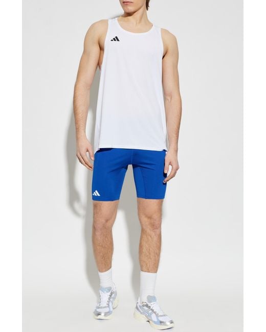 Adidas Originals Blue Short Leggings From The Adizero Collection for men