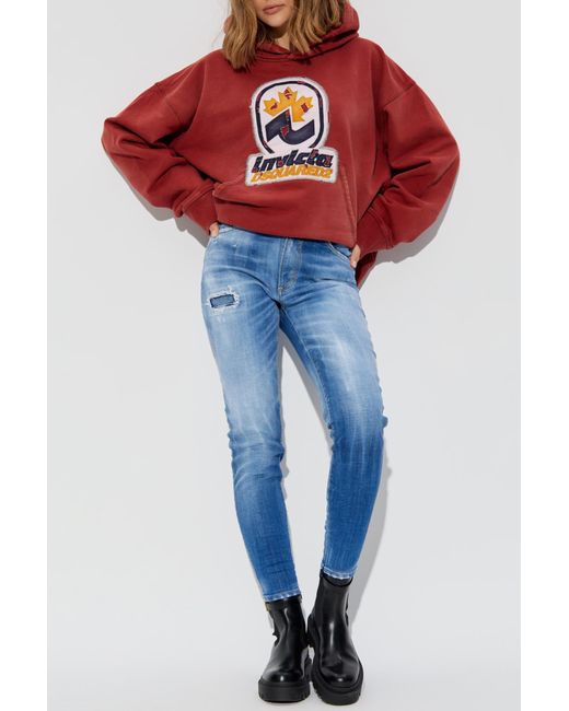 DSquared² Blue Jeans High Waits Twiggy Jean