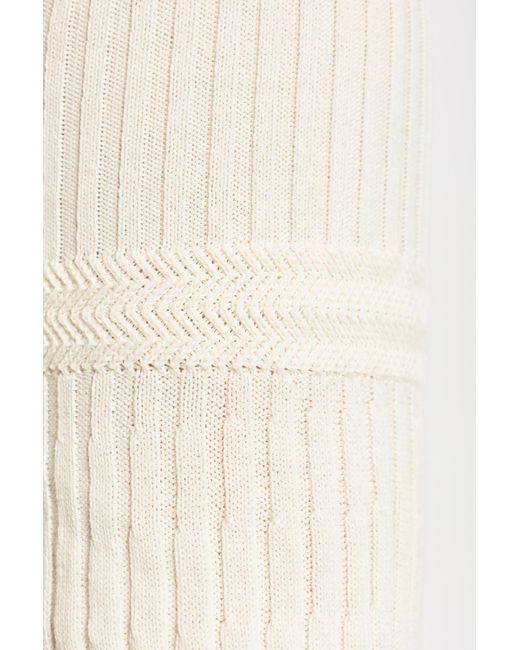 Max Mara White Ribbed Sweater 'gioisa',