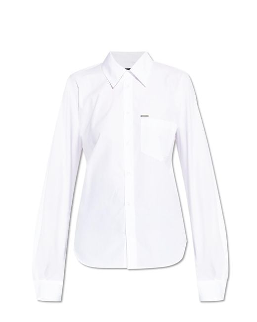 DSquared² White Shirt With A Pocket