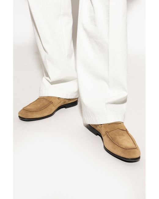 Tod's Brown Loafers Type Shoes for men