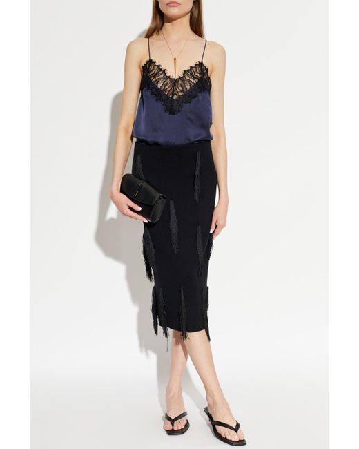 IRO Blue Silk Top "Newin"