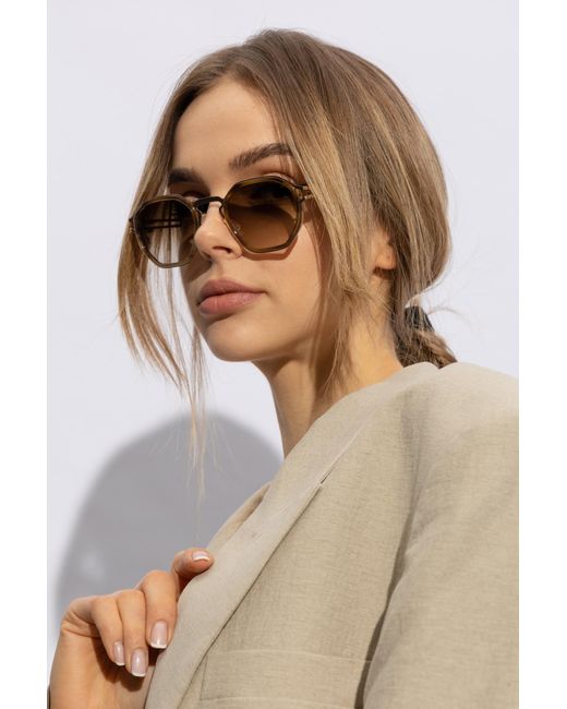 Mykita White ‘Gia’ Sunglasses