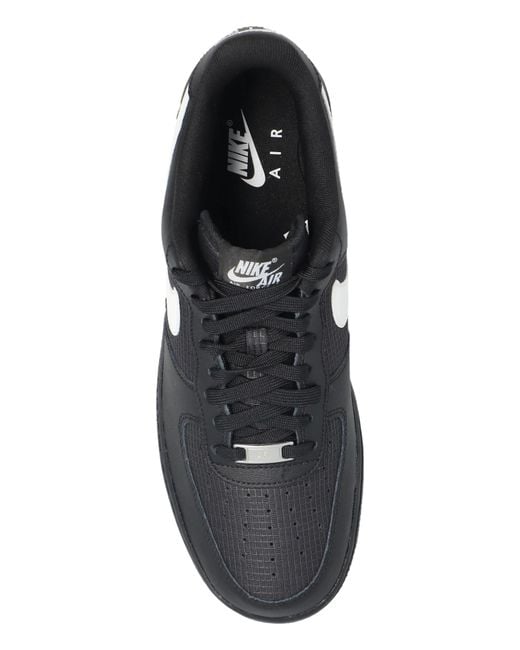 Nike Black Sports Shoes 'Air Force 1 '07 Lv8' for men
