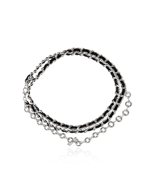 Gestuz Metallic 'Gzzinnia' Belt With Logo