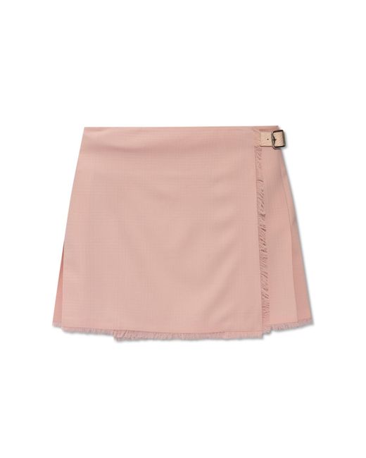 Burberry Pink Wool Skirt,