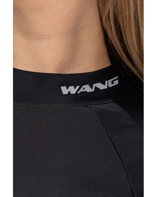 T By Alexander Wang Black Dress With Logo