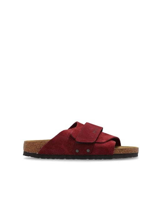 Birkenstock Red Slides Kyoto