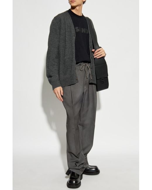 Jil Sander Black T-Shirt With Logo for men
