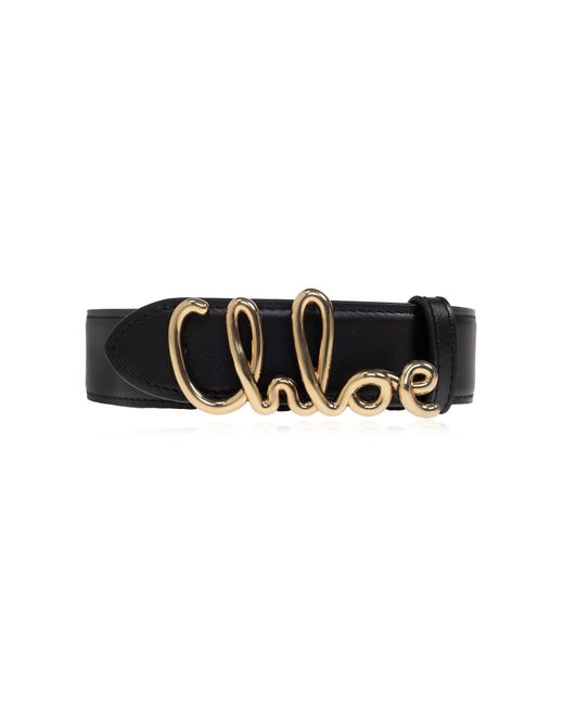 Chloé Black Leather Belt