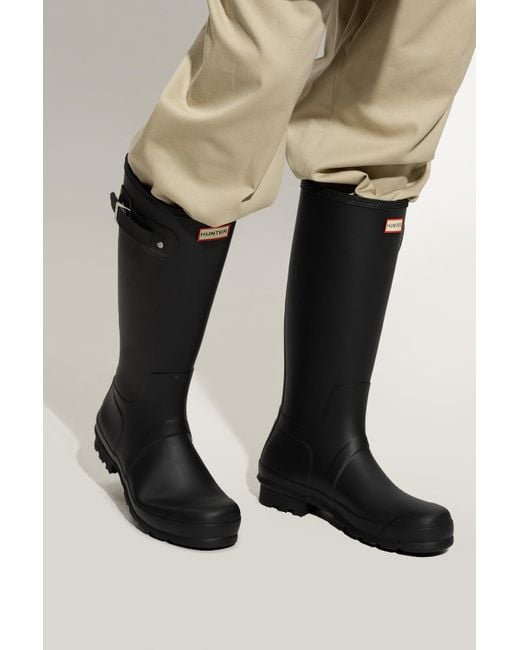 hunter original tall black rain boots