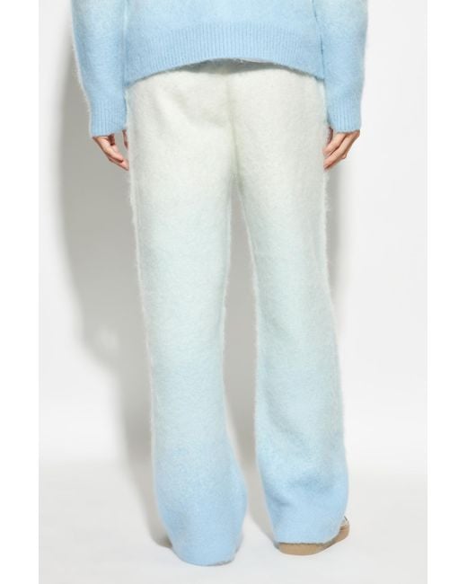 Casablanca Blue Trousers With Gradient Effect for men