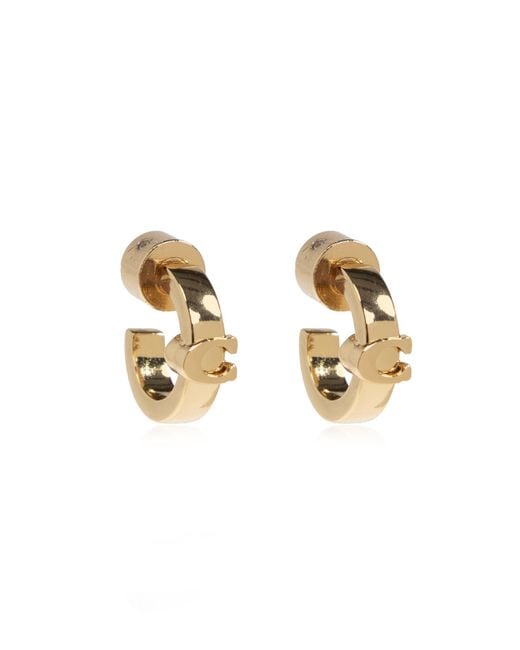 COACH Metallic Brass Earrings