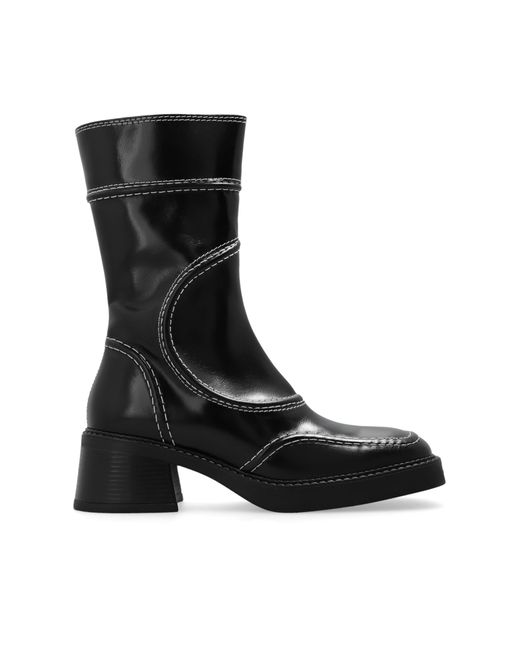 Miista Black 'malene' Heeled Ankle Boots