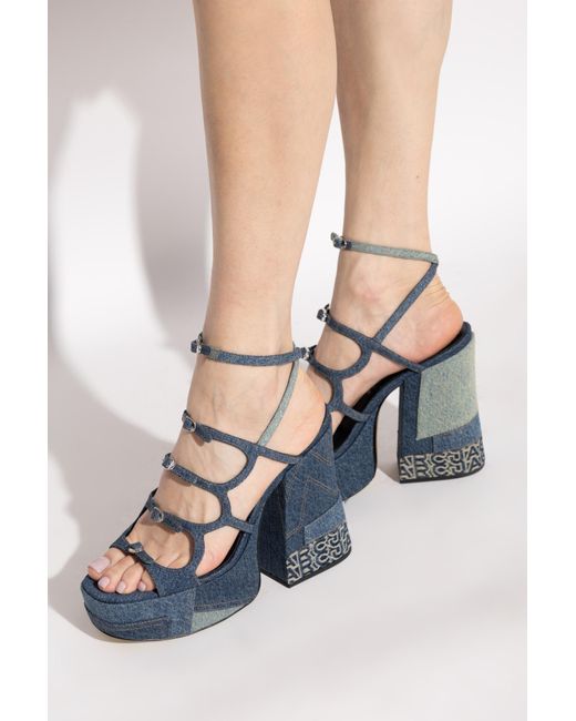 Marc Jacobs Blue Kiki Platform Sandals