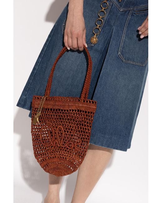 Chloé Red Shoulder Bag "Summer Banana Small"
