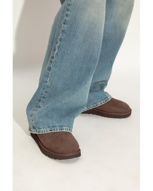 Ugg Brown 'Classic Ultra Mini' Snow Boots