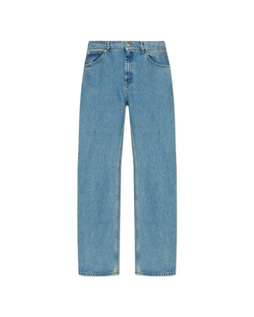 Vetements Blue Jeans With Logo for men