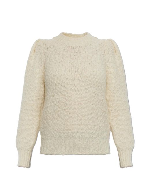 Isabel Marant White Wool Sweater "Emma"