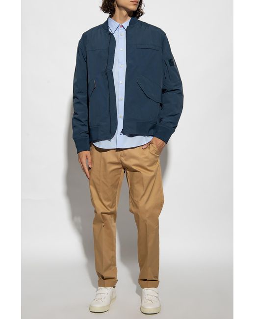 PS by Paul Smith Blue Bomber Jacket for men