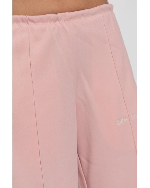 Palm Angels Pink Straight-Leg Trousers