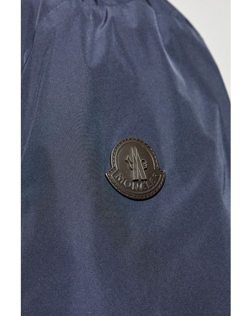 Moncler Blue Down Jacket "Lanques" for men