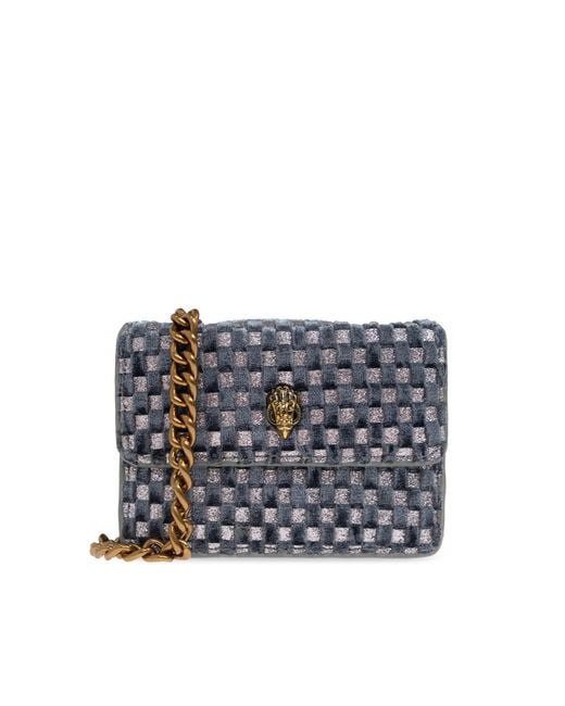 Kurt Geiger White Shoulder Bag "Micro Kensington"