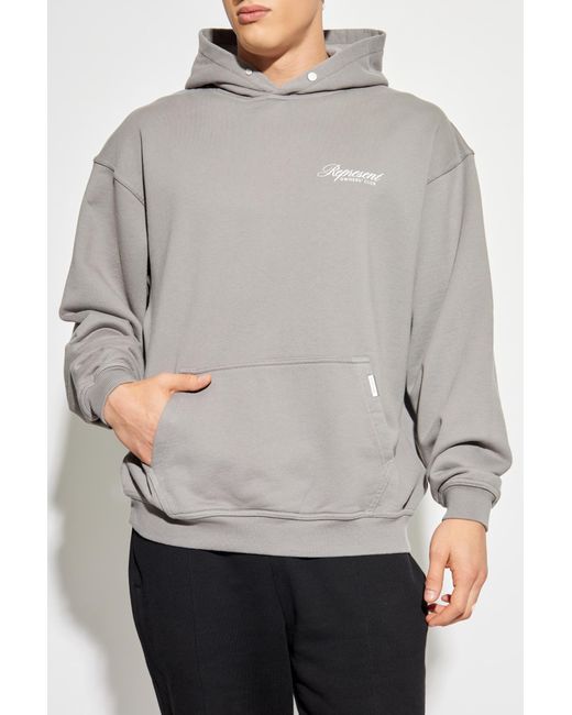 Represent Gray "Club Script" Sweatshirt for men