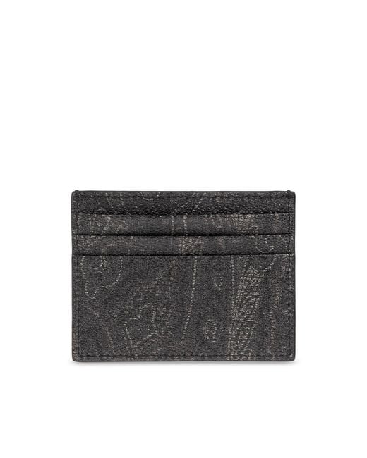 Etro Black Card Case for men