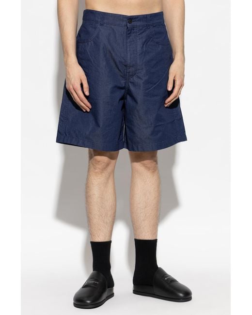 Givenchy Blue Shorts With Logo for men