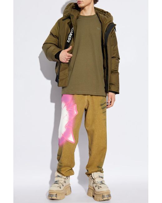 DIESEL Green Sweatpants P-Marky-Flash for men
