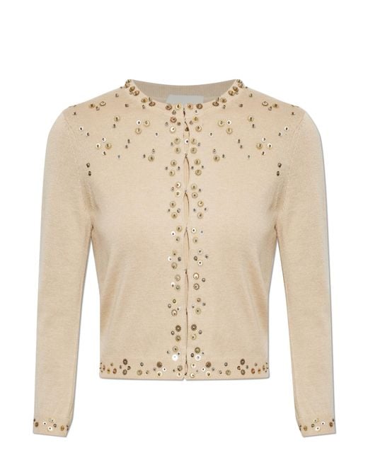 Isabel Marant Natural Silk Cardigan "Amaria"