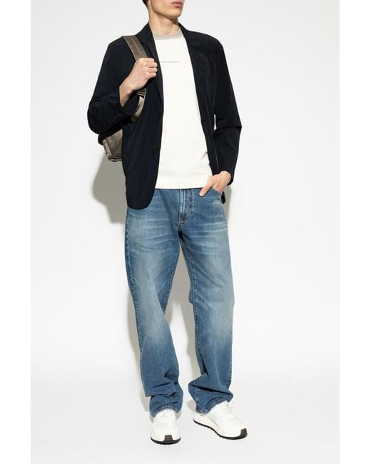 Emporio Armani Blue Jacket for men
