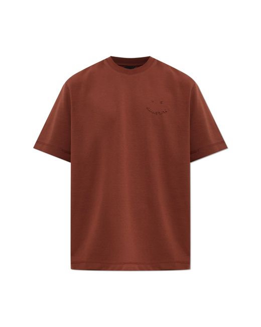 Paul Smith Red Cotton T-Shirt With Logo for men