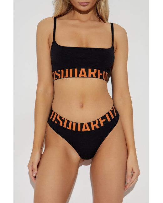 DSquared² Black Top With Logo