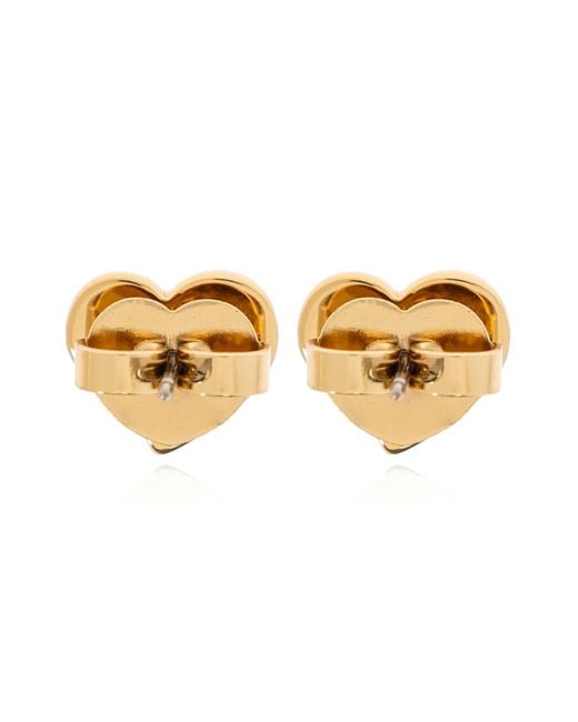 Kate Spade White Heart-Shaped Earrings
