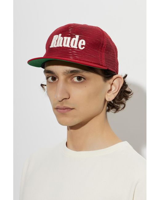 Rhude Red Baseball Cap for men