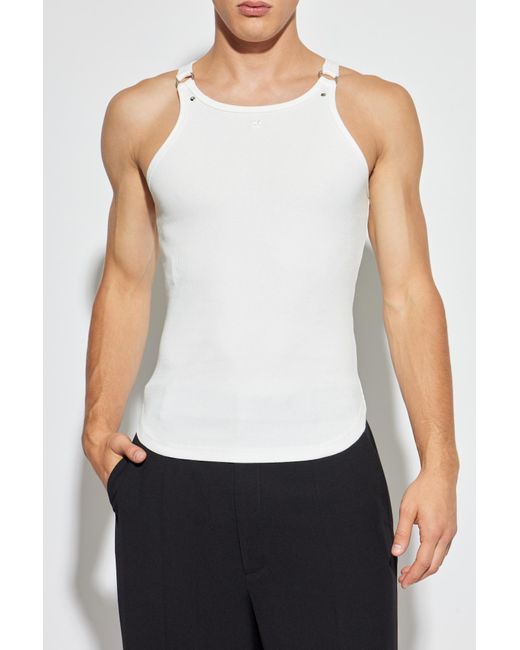 Courreges White Top With Logo for men