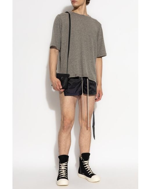 Rick Owens Gray Short-Sleeve T-Shirt