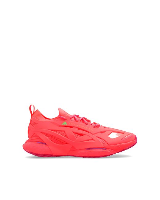 Adidas By Stella McCartney Red 'solarglide' Sneakers,