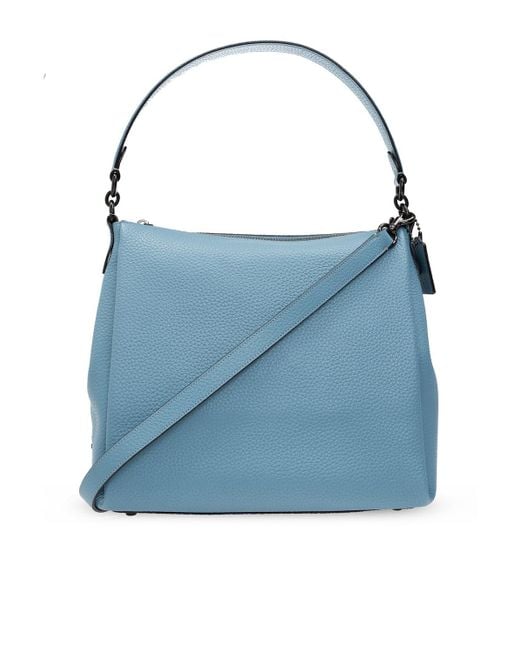 COACH Blue 'shay' Shoulder Bag