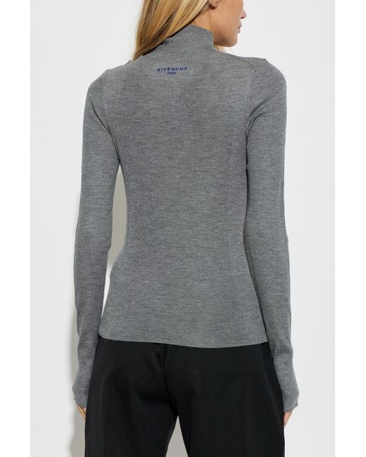 Givenchy Gray Fitted Turtleneck