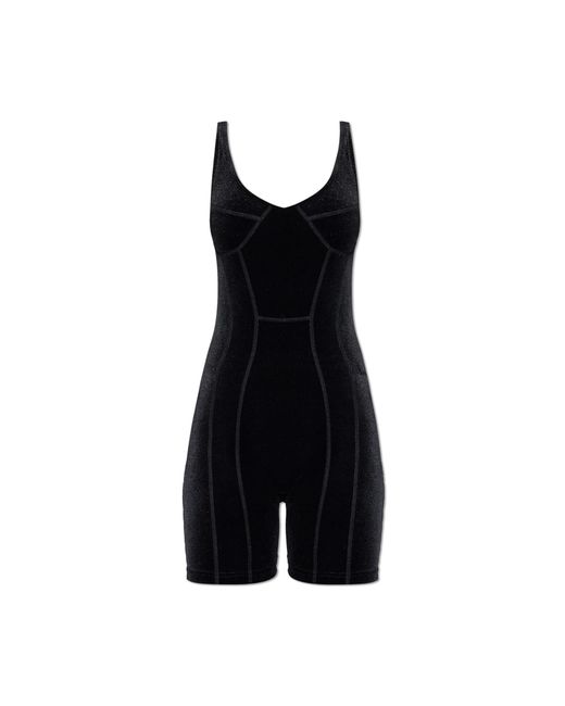 Vetements Black Velour Jumpsuit