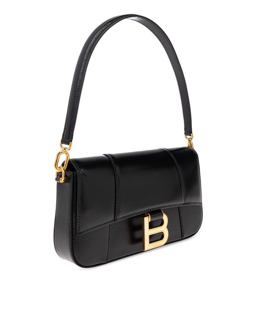 Balenciaga Green Shoulder Bag "Hourglass Sling Small"
