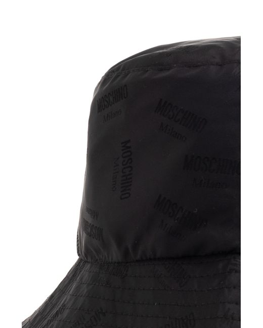 Moschino Pink Bucket Hat With Monogram