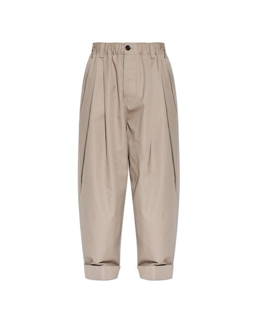 Marni White Wide-Leg Trousers for men