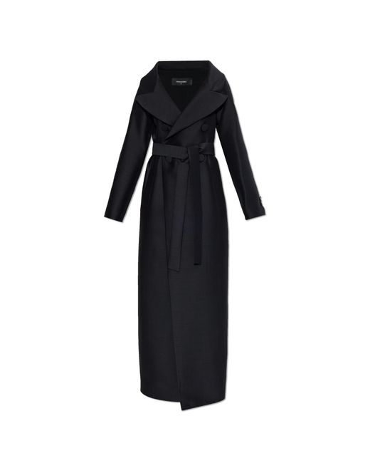 DSquared² Black Wool Coat